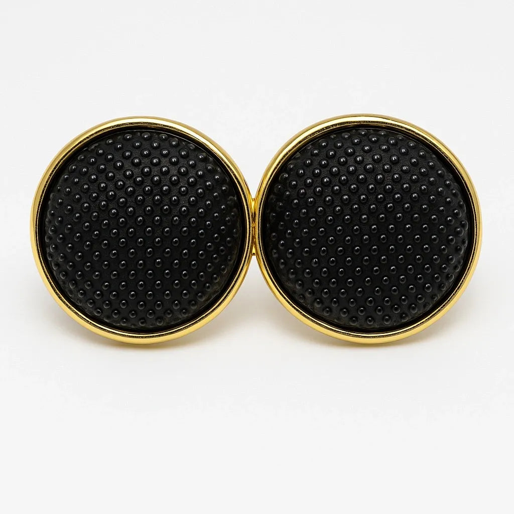 Black and gold hijab magnet set for women, strong no pin scarf magnets, elegant modest headscarf fasteners for secure styling