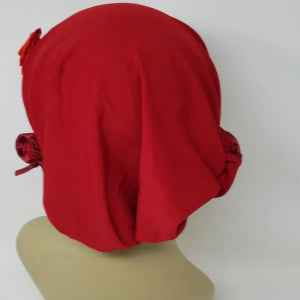 Red Flower Turban