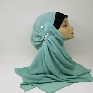 Mint Green Jersey Hijab Scarf