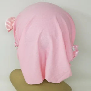 Pink Rhinestone Flower Turban