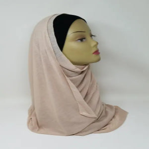 Jersey Hijab Scarf Nude Beige