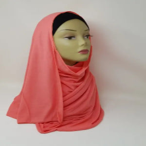 Jersey Hijab Scarf Coral Pink