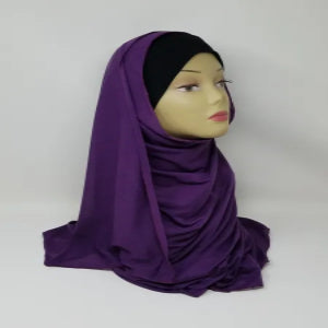 Purple Jersey Hijab Scarf