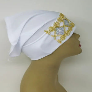 White Gold Underscarf Cap