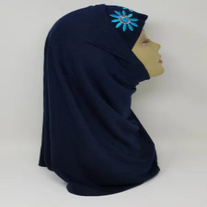 Navy Blue Two Piece Hijab