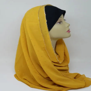 Mustard Chiffon Hijab Scarf
