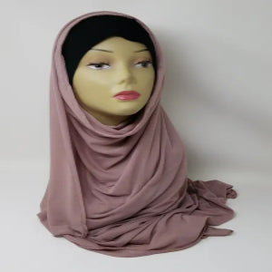 mauve jersey hijab scarf soft stretch muslim headscarf dusty rose hijab modest fashion comfortable everyday wrap full coverage women scarf