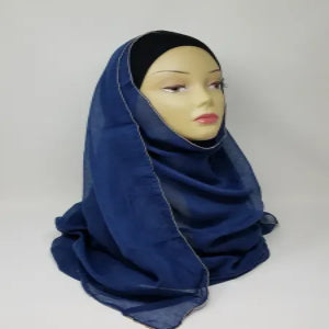 navy blue hijab scarf soft modest headscarf for women full coverage hijab smooth fabric breathable lightweight elegant drape daily wear muslim scarf comfortable wrap hijab stylish navy scarf modest fashion accessory simple plain hijab versatile scarf for casual and formal use easy to style hijab for everyday wear long navy blue scarf for women modest clothing essential soft touch fabric head covering