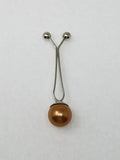 Pearl hijab pull pin for securing scarves and hijabs, elegant modest fashion accessory with pearl bead for Muslim women headscarves.