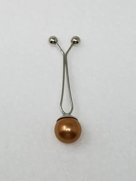 Pearl hijab pull pin for securing scarves and hijabs, elegant modest fashion accessory with pearl bead for Muslim women headscarves.