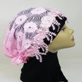 pink pearl hijab cap modest headwear muslim underscarf pearl embellished head covering women stylish hijab cap elegant modest accessory full coverage cap