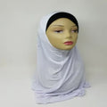 white one piece hijab for women soft full coverage slip on hijab modest headwear breathable everyday Muslim scarf simple clean elegant style