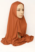 Burnt Orange Full Drape Khimar Hijab
