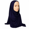Navy Blue Full Drape Khimar Hijab
