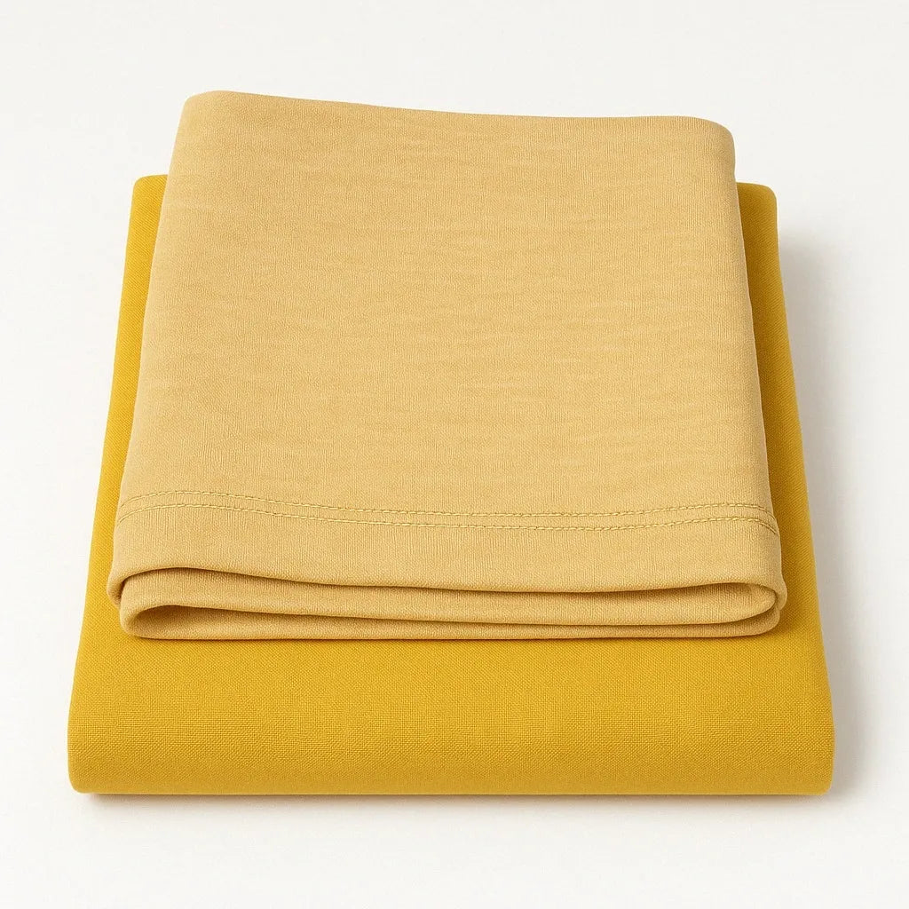 Mustard Yellow Two-In-One Chiffon Hijab