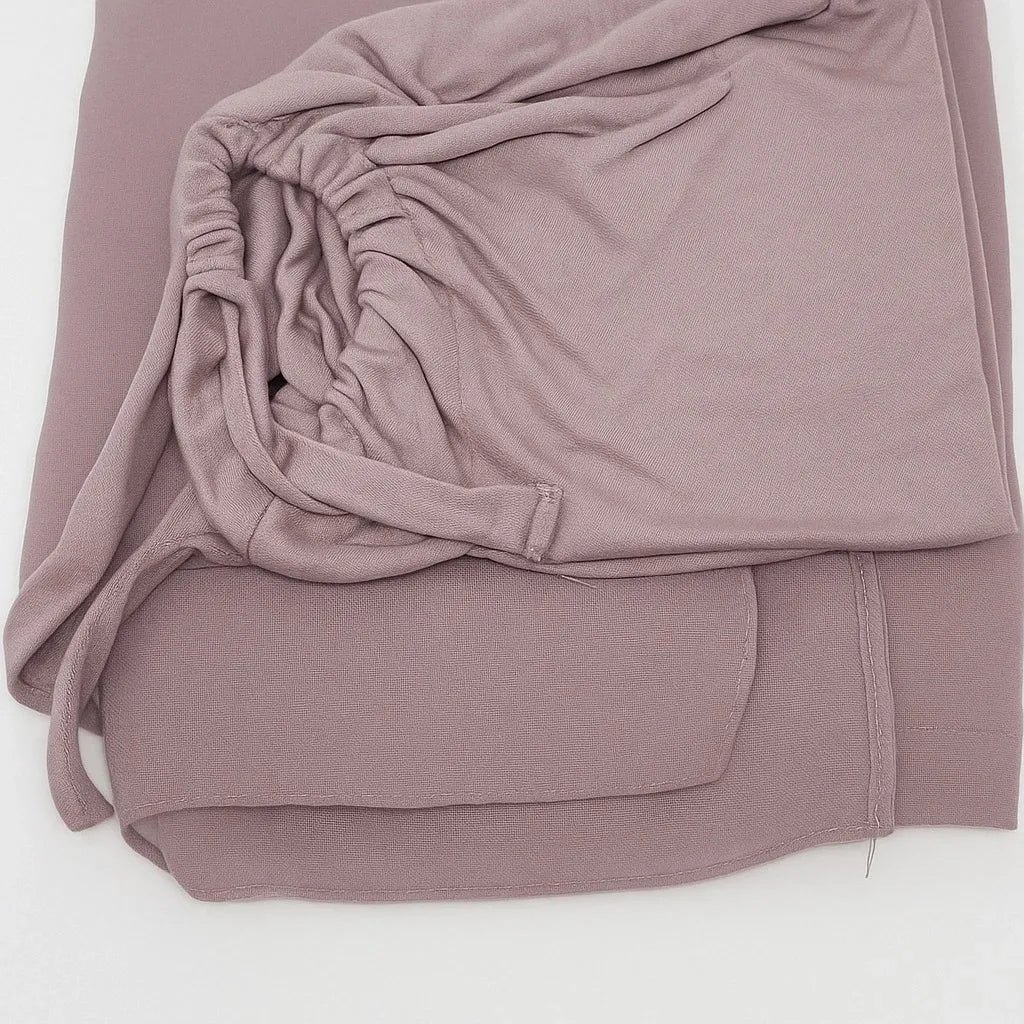 Dusty Rose Two-In-One Chiffon Hijab