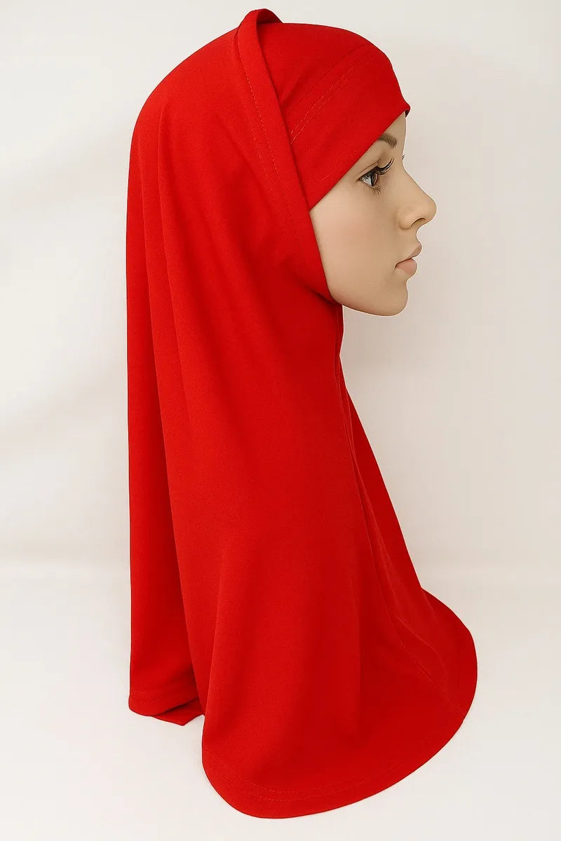 Red 2-Piece Hijab Set