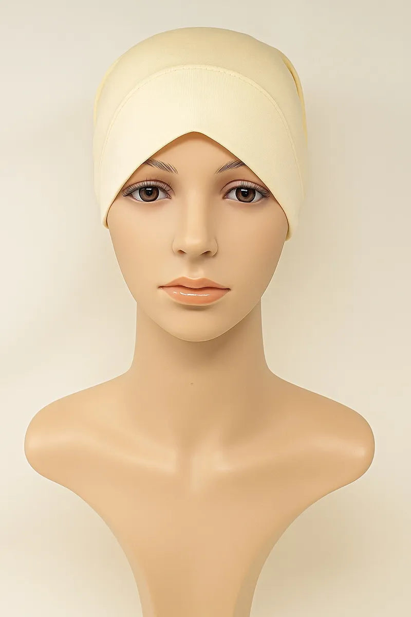 Cream 2-Piece Hijab Set
