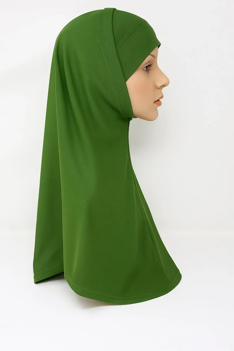 Green 2-Piece Khimar Hijab Set