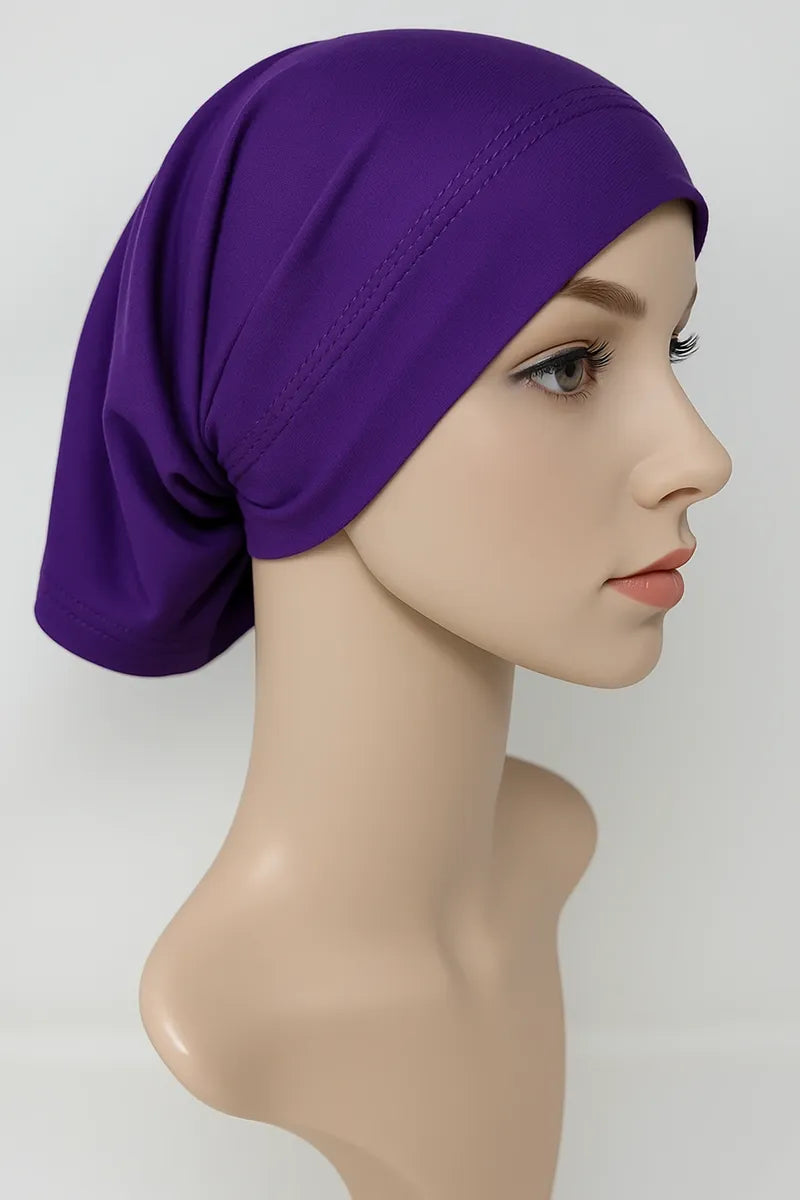 Purple 2-Piece Khimar Hijab Set