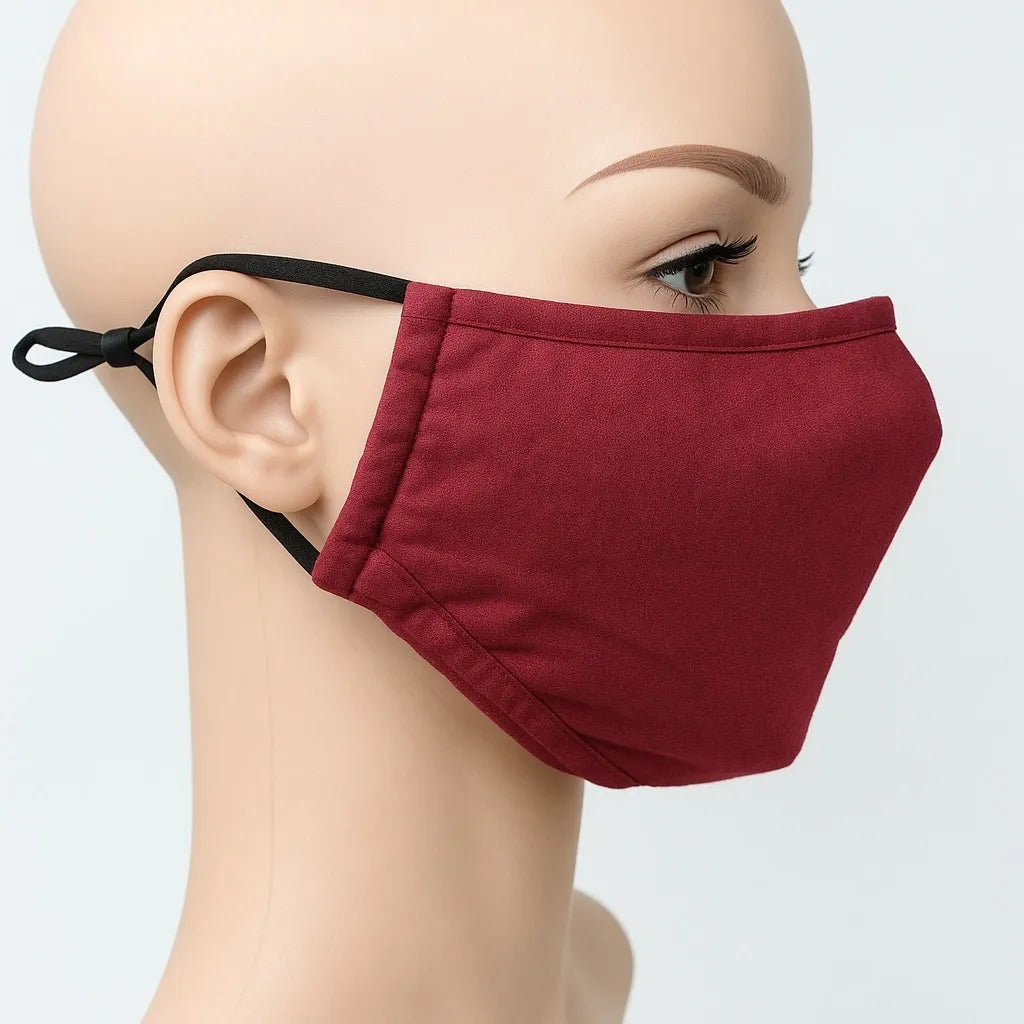 Burgundy Reusable Face Mask