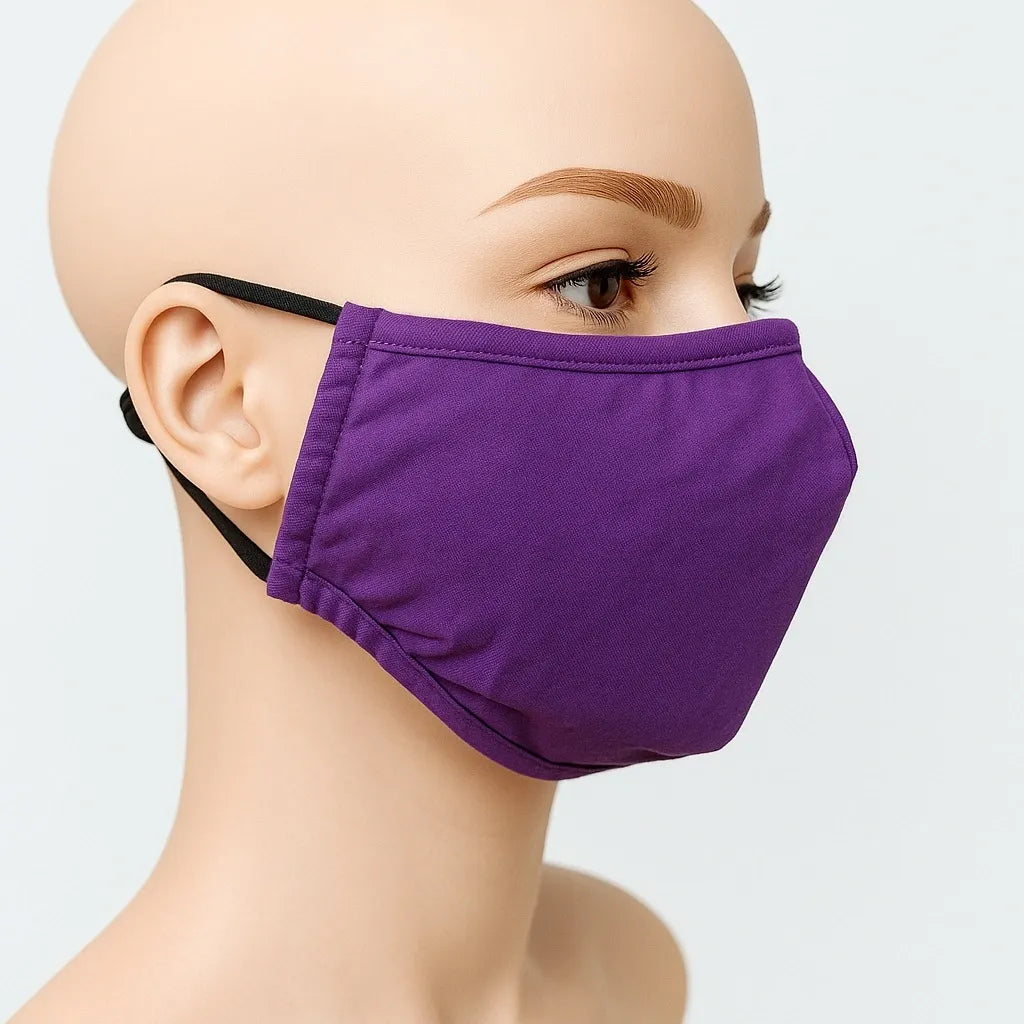 Adjustable Purple Reusable Face Mask