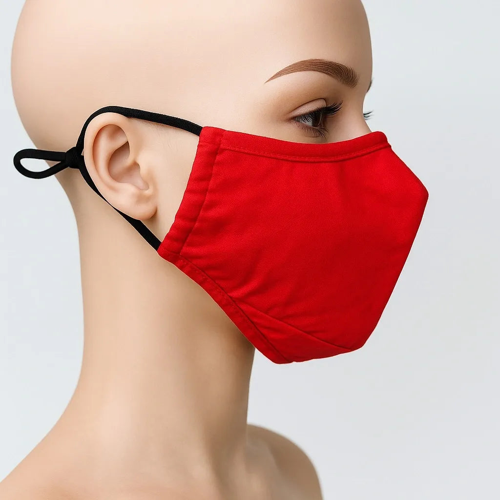 Red Adjustable Reusable Face Mask