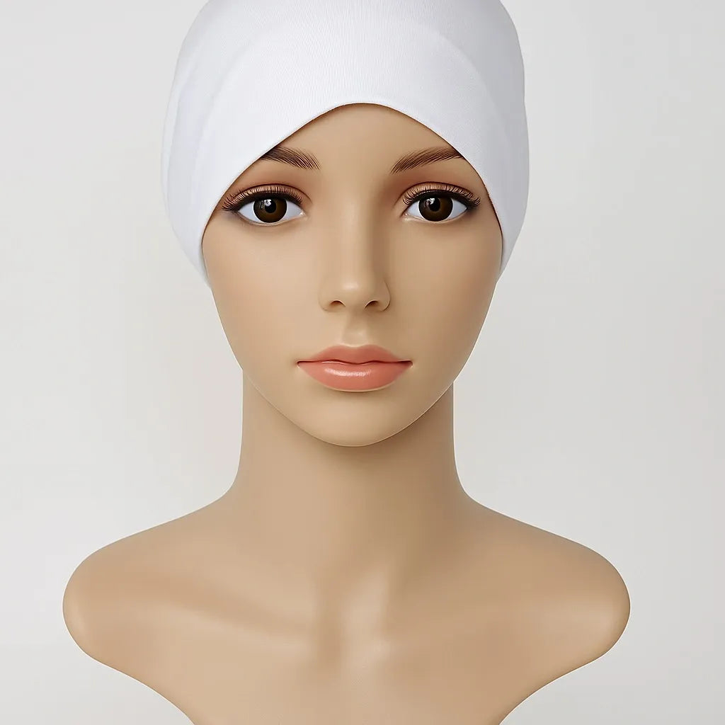 White 2-Piece Khimar Hijab Set