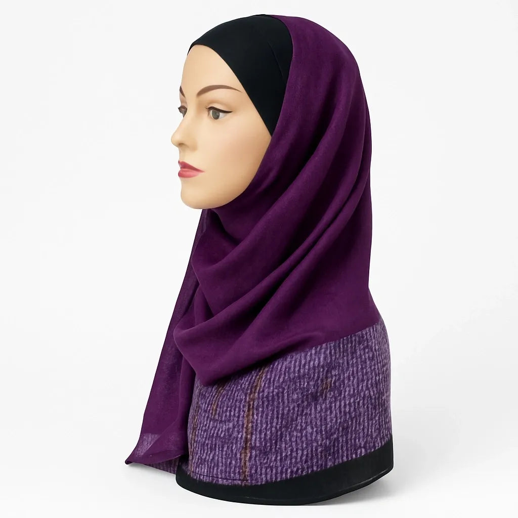 Deep Purple Hijab Scarf