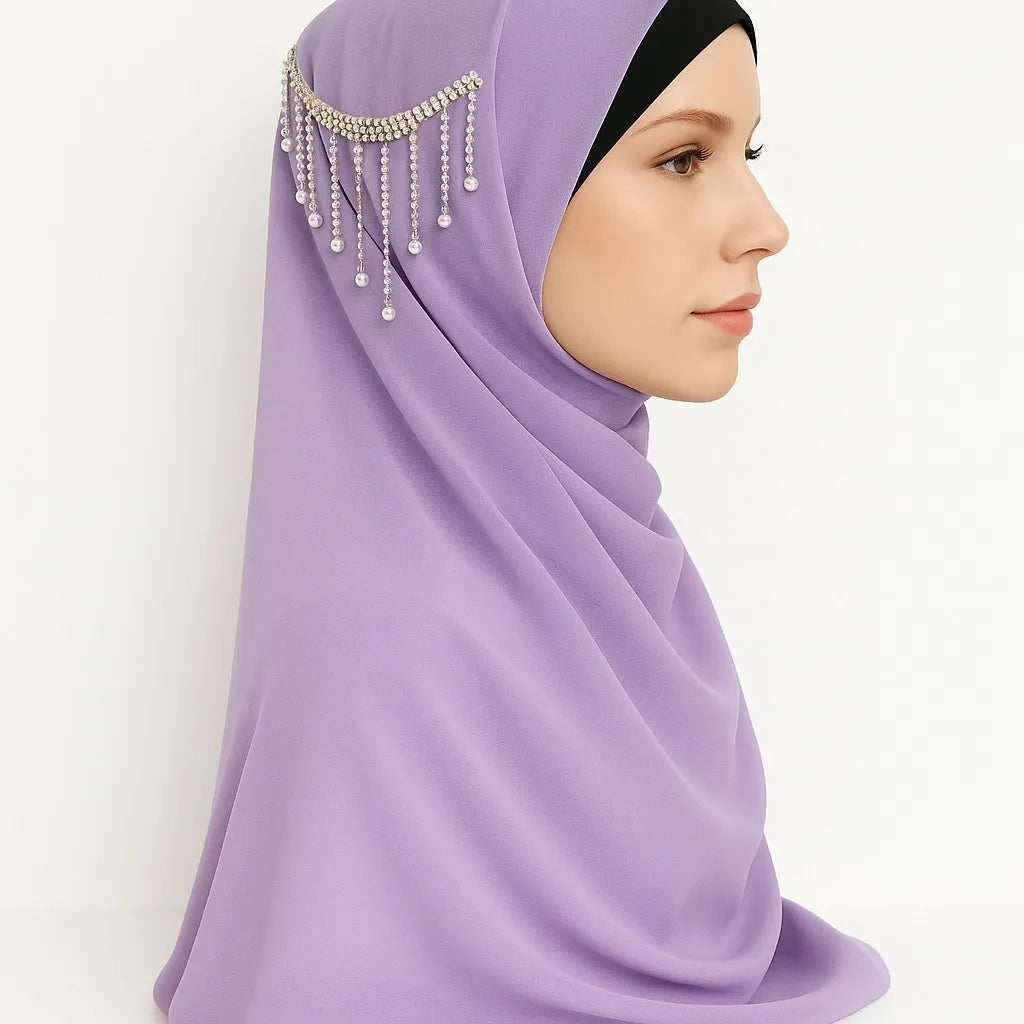Light Purple Chiffon Hijab Scarf