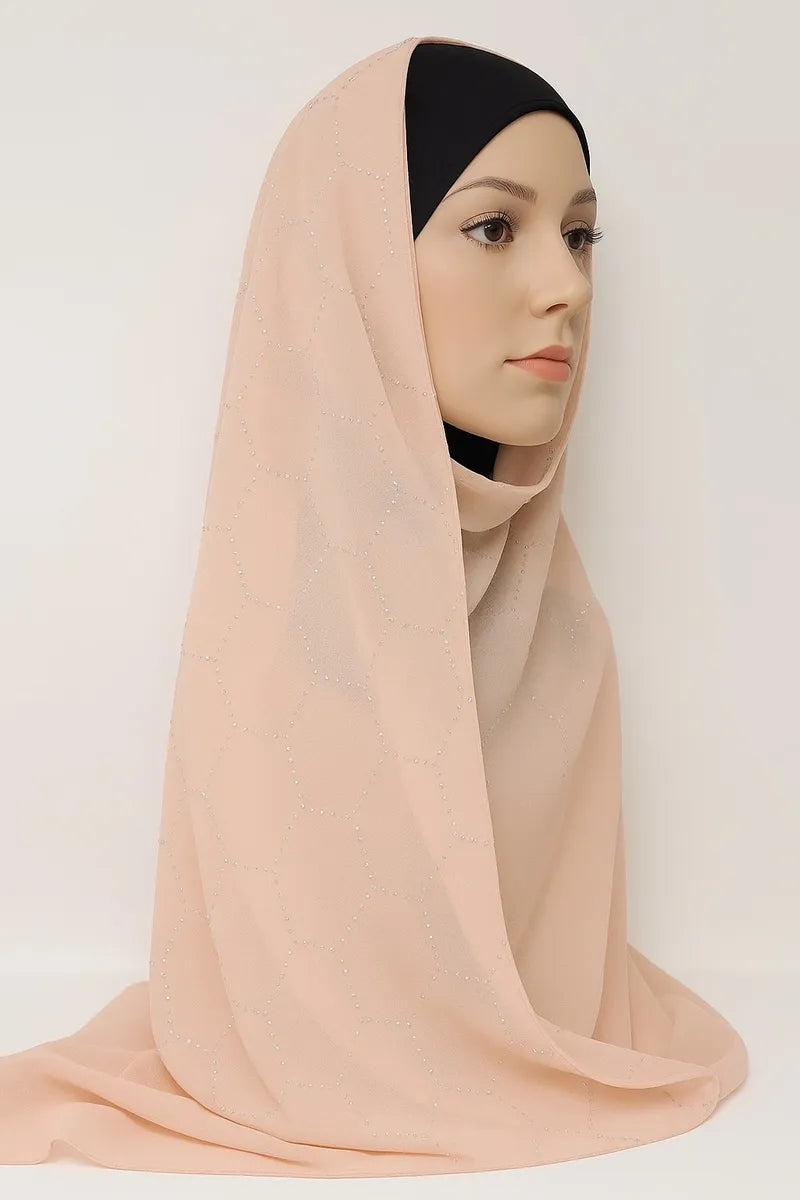 Blush Chiffon Hijab