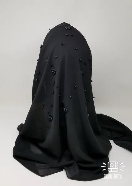 Black Modest Hijab Scarf