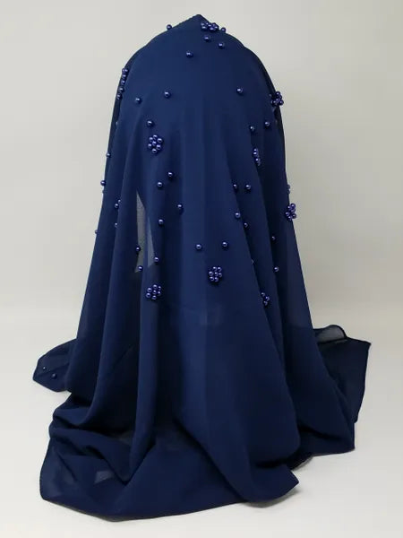 Navy Blue Hijab Scarf Modest Wrap