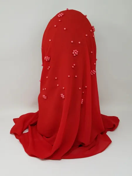 Red Hijab Scarf