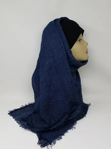 Navy Hijab Scarf