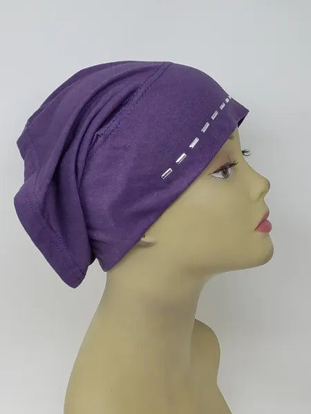 Purple Hijab Undercap Secure Fit