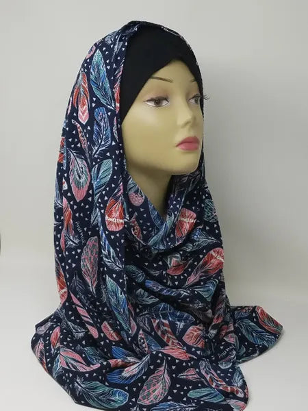 Floral Print Hijab Scarf