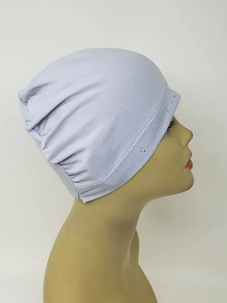 Light Grey Stretch Cap Hijab