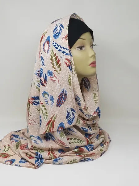 Floral Pattern Hijab Scarf
