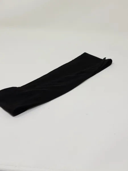 Black Suede Hijab with Headband
