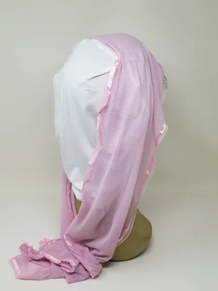 Pink Long Wrap Turban Hijab