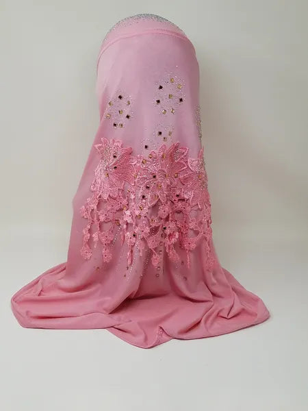 Pink Instant Khimar Hijab