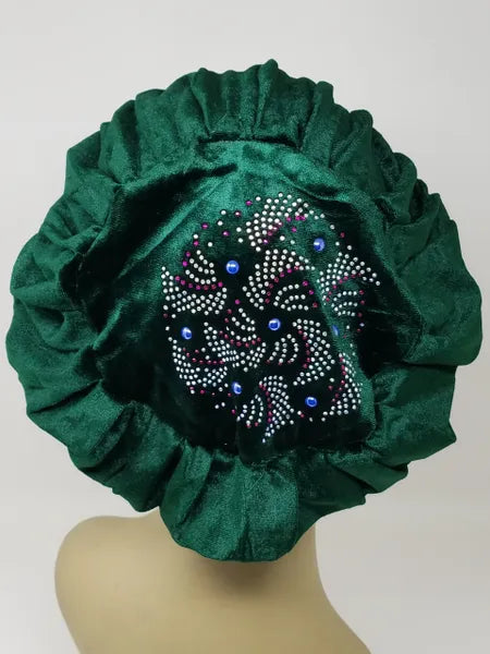 Green Rhinestone Turban