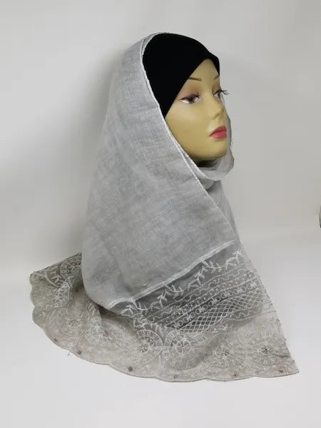 Gray Hijab Scarf