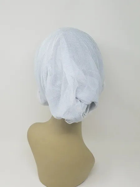 White Pre-Tied Turban Cap