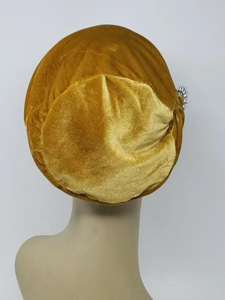 Mustard Pre Tied Turban Cap