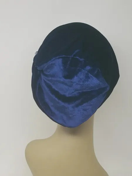 Blue Turban Headwear