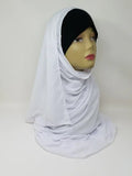 White Jersey Hijab Scarf